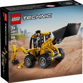 Lego Technic 42197 Backhoe Loader Buildable Playset for Ages 7 and Up