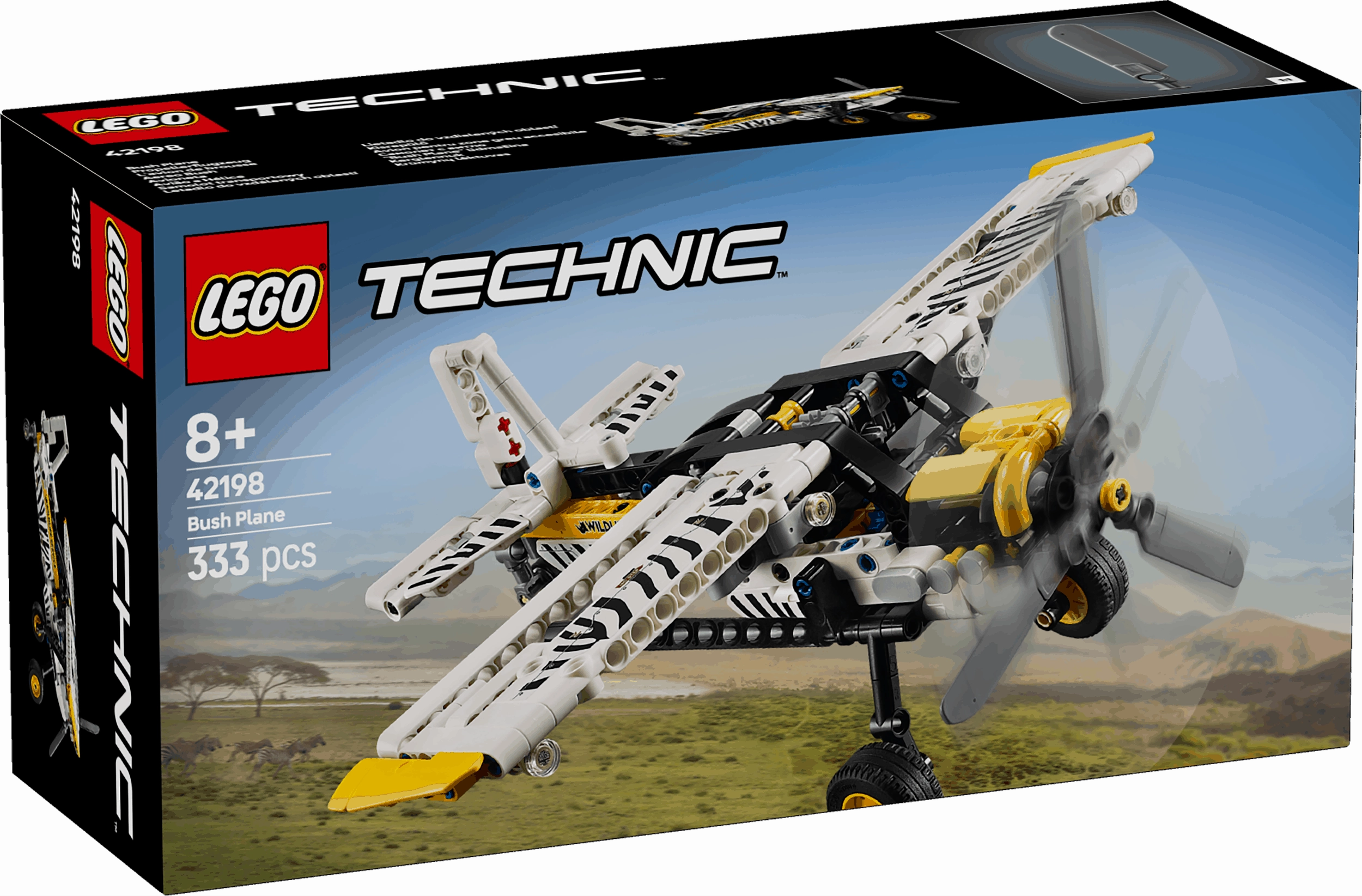 Lego Technic 42198 Bush Plane Buildable Toy Playset for Ages 8 and Up