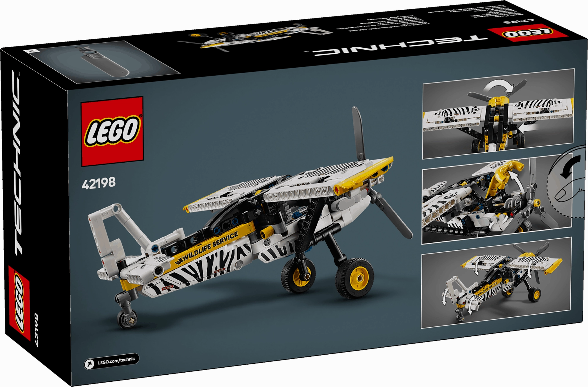 Lego Technic 42198 Bush Plane Buildable Toy Playset for Ages 8 and Up