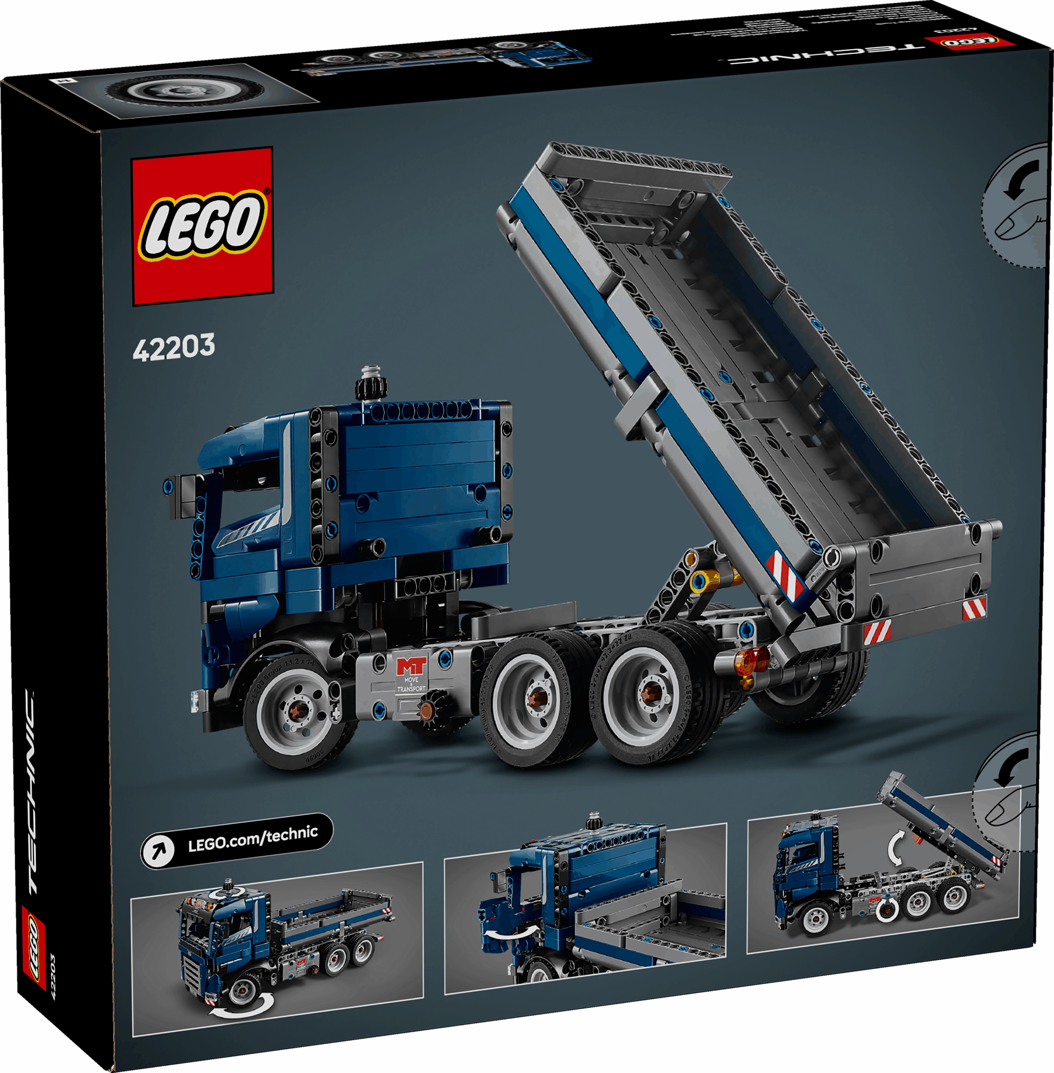 Lego Technic 42203 Tipping Dump Truck Toy Model Set for Ages 9 and Up