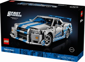 Lego Technic 42210 2 Fast 2 Furious Nissan Skyline GT-R (R34) Ages 18 