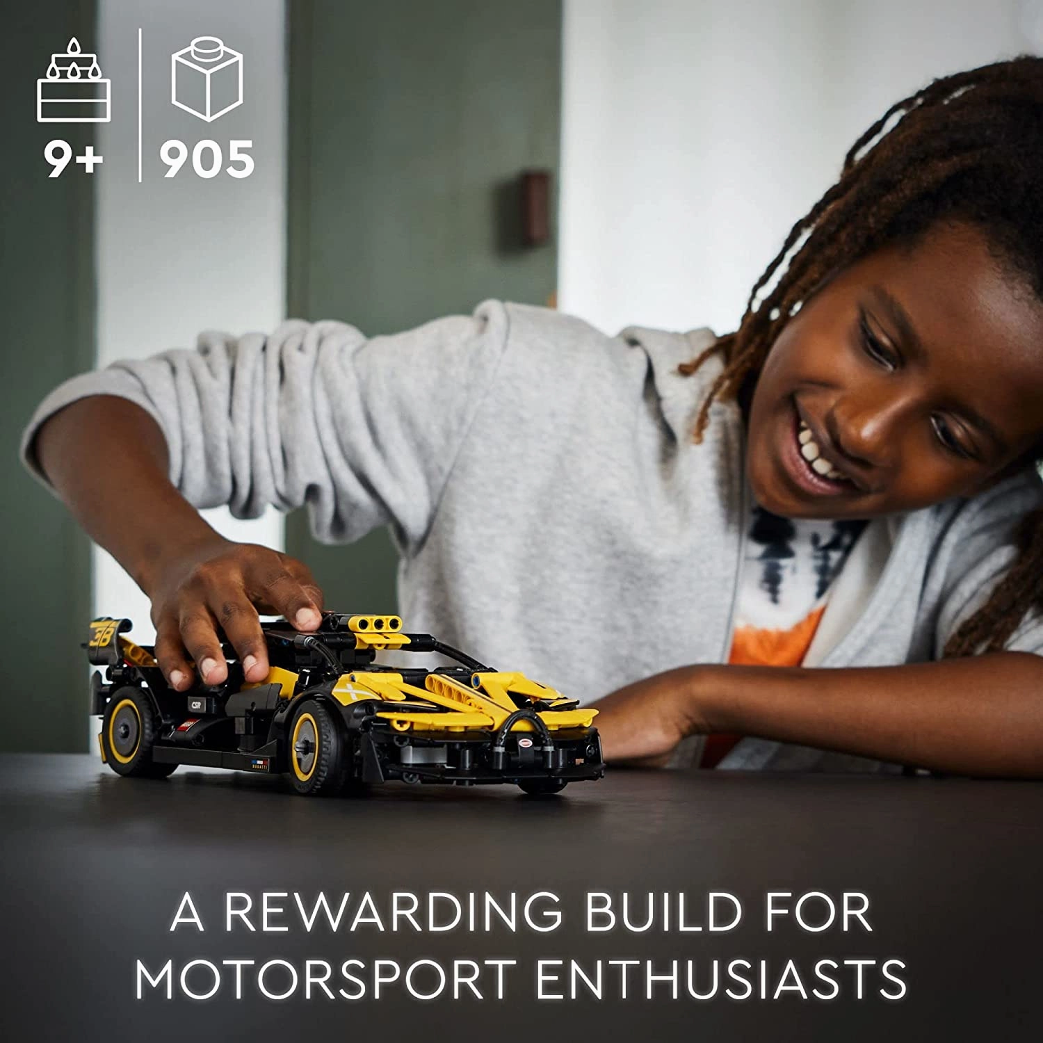 LEGO Technic Bugatti Bolide Racing Car Model Building Kit For Ages 9 