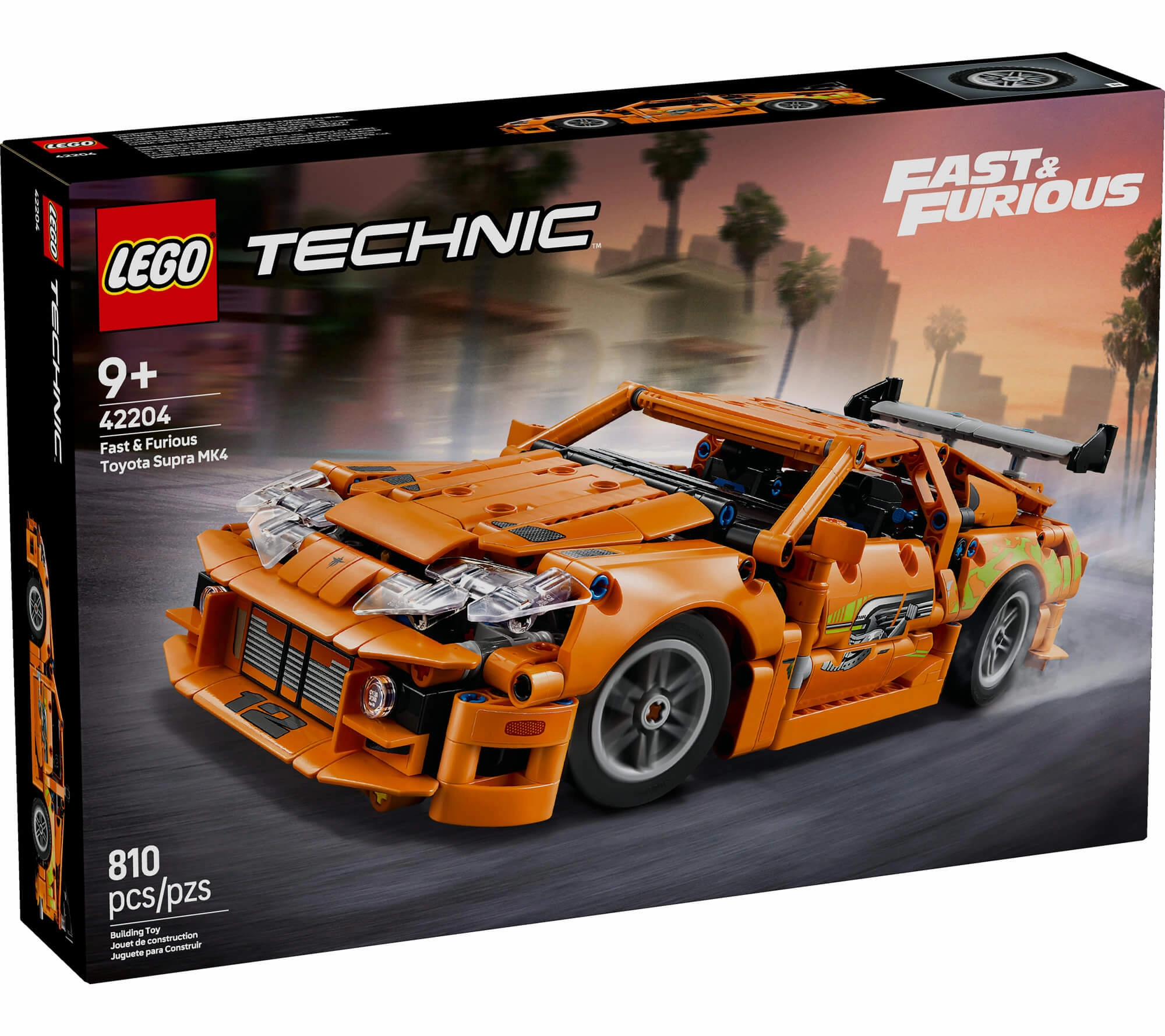 LEGO Technic Fast and Furious 810-Piece Toyota Supra MK4 Model Kit