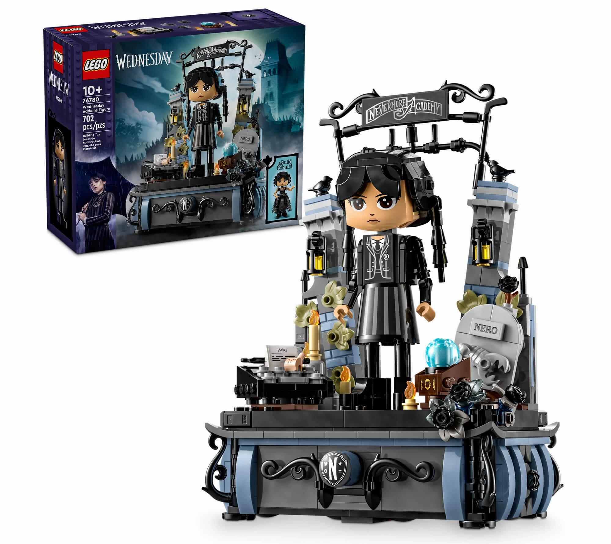 LEGO Wednesday Addams Collectible Figure - 702 Pieces - Play & Display