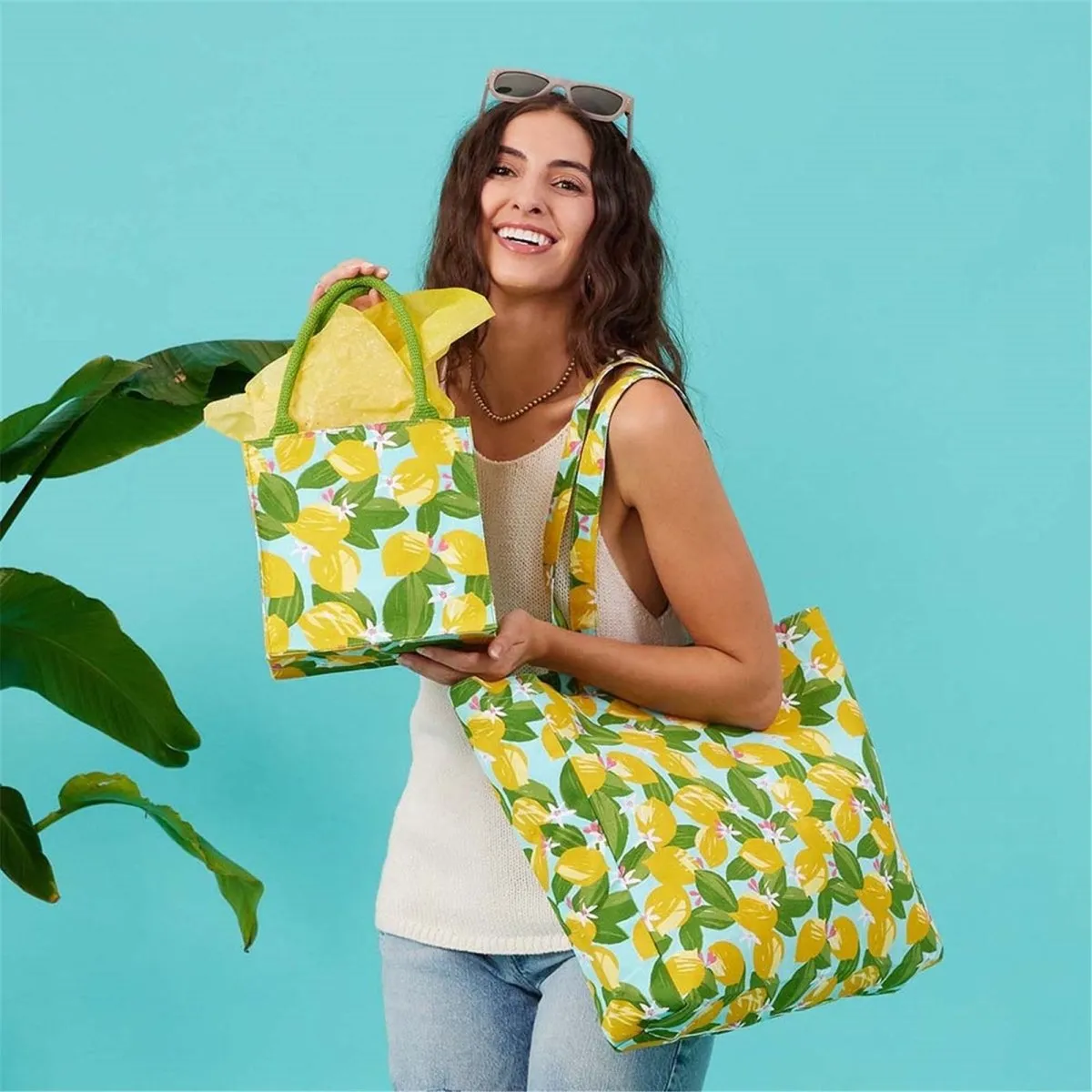 Lemon Blossoms Reusable Itsy Bitsy Gift Bag