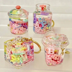 Letter Floaty Keycharm