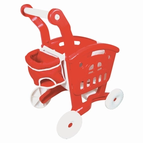 Lissi Doll Shopping Cart with Food Accessories Playset for Kids Ages 2 