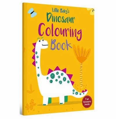Little Baby'S: Dinosaur Colouring Book - Fun Stickers Inside