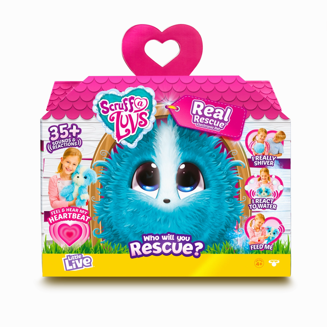Little Live Pets Scruff A Luvs Real Rescue Surprise Interactive Pet Blue