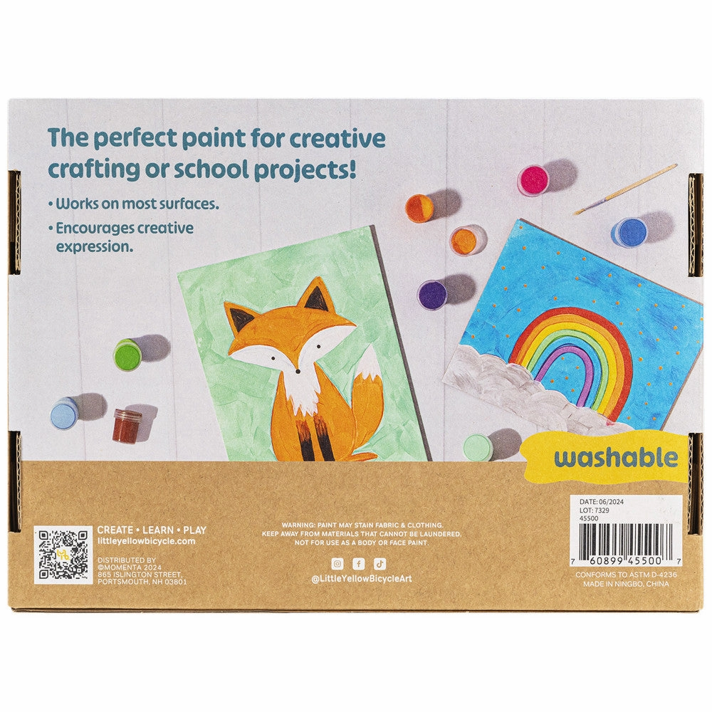 Little Yellow Bicycle Kids' Tempera Paint Kit - 18 Vibrant Colors