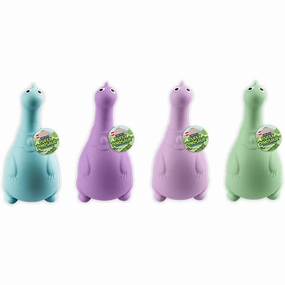 Long Neck Squishy Dinosaur Toy in Assorted Pastel Colours (single)