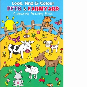 Look, Find & Colour Pets & Farmyard Colouring Activity Book