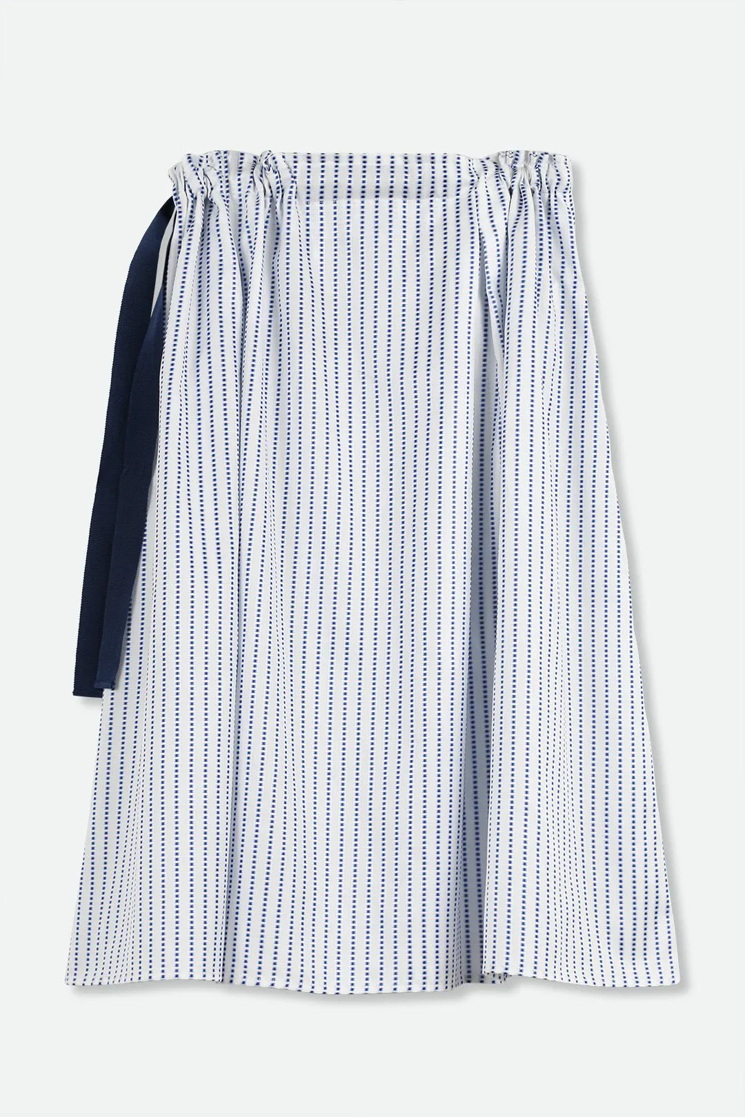 MAEVE ADJUSTABLE EASY DRAWSTRING SKIRT IN ITALIAN WOVEN COTTON
