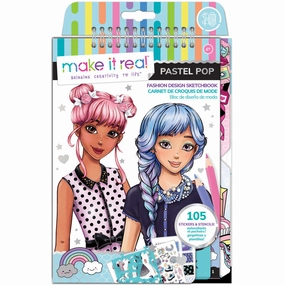 Make It Real Pastel Pop Fashion Design Sketchbook Kit