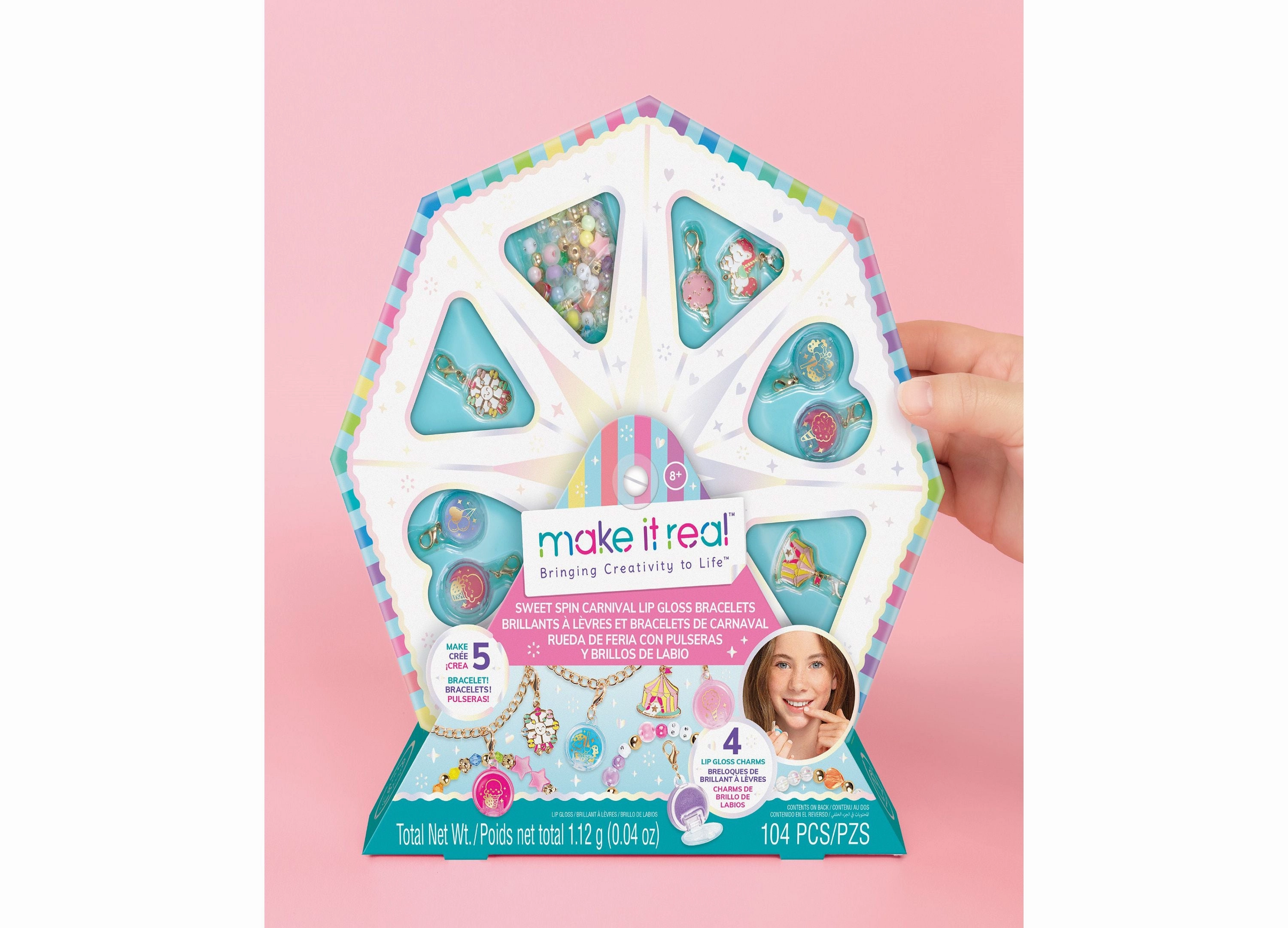 Make It Real Sweet Spin Carnival Lip Gloss Bracelets Kit
