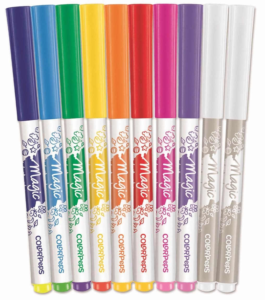 Maped Colour'Peps Pack of 10 Magic Colour Changing Felt Pens Ages 3 