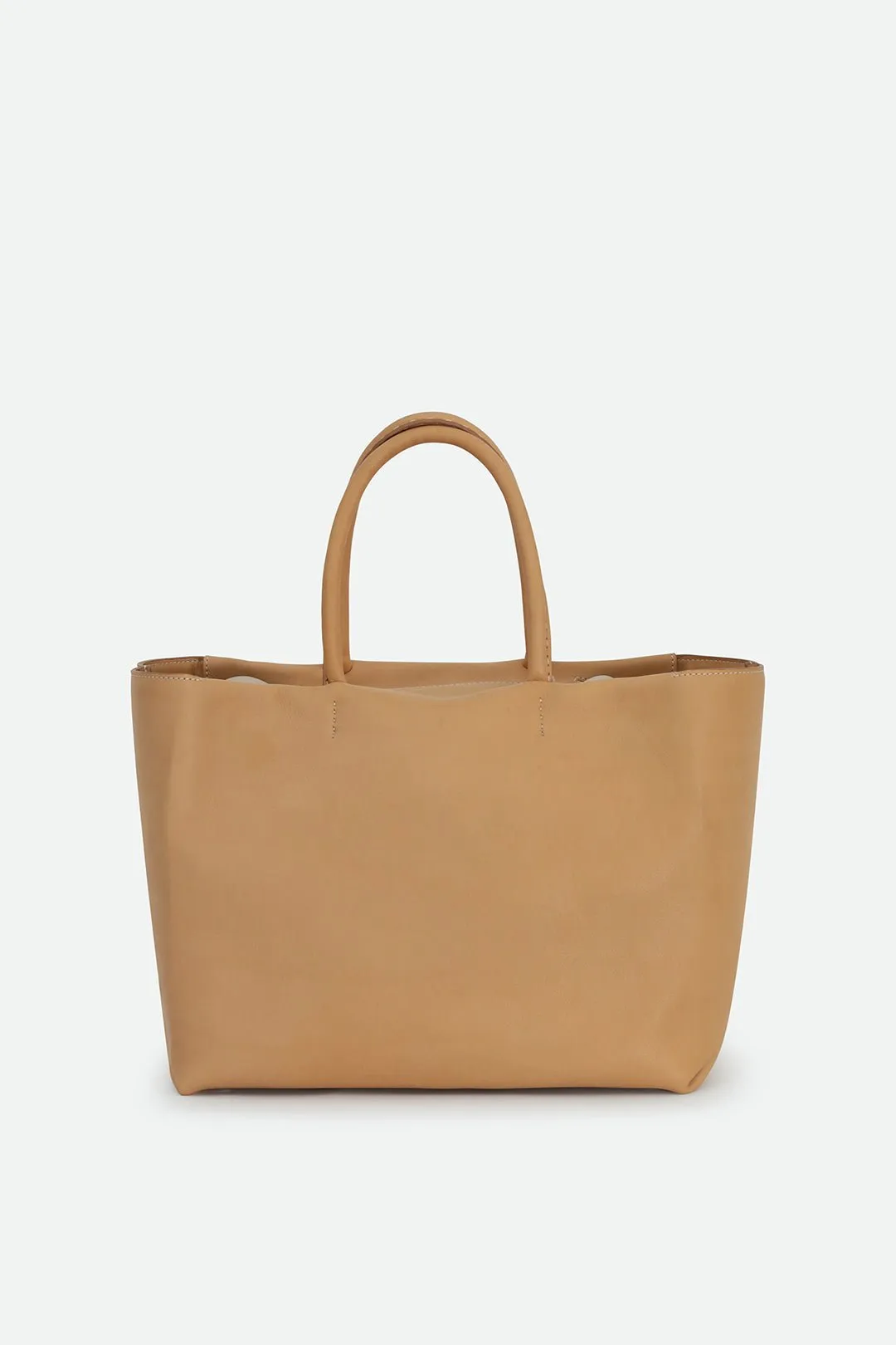MARCEL HANDBAG IN ITALIAN LEATHER NATURAL