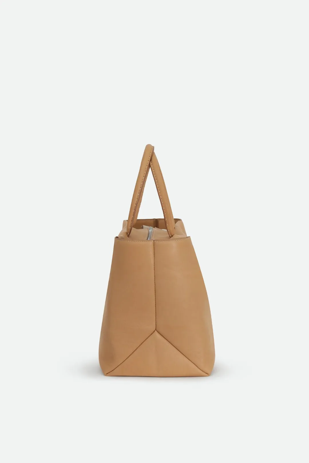 MARCEL HANDBAG IN ITALIAN LEATHER NATURAL
