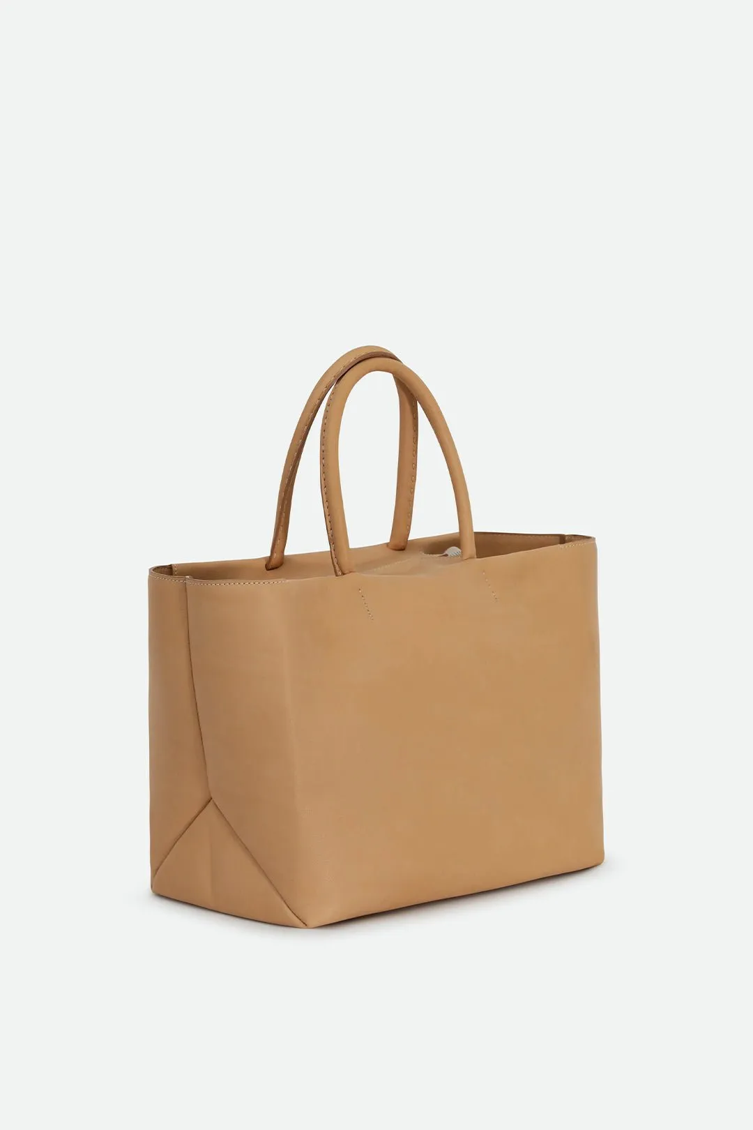 MARCEL HANDBAG IN ITALIAN LEATHER NATURAL