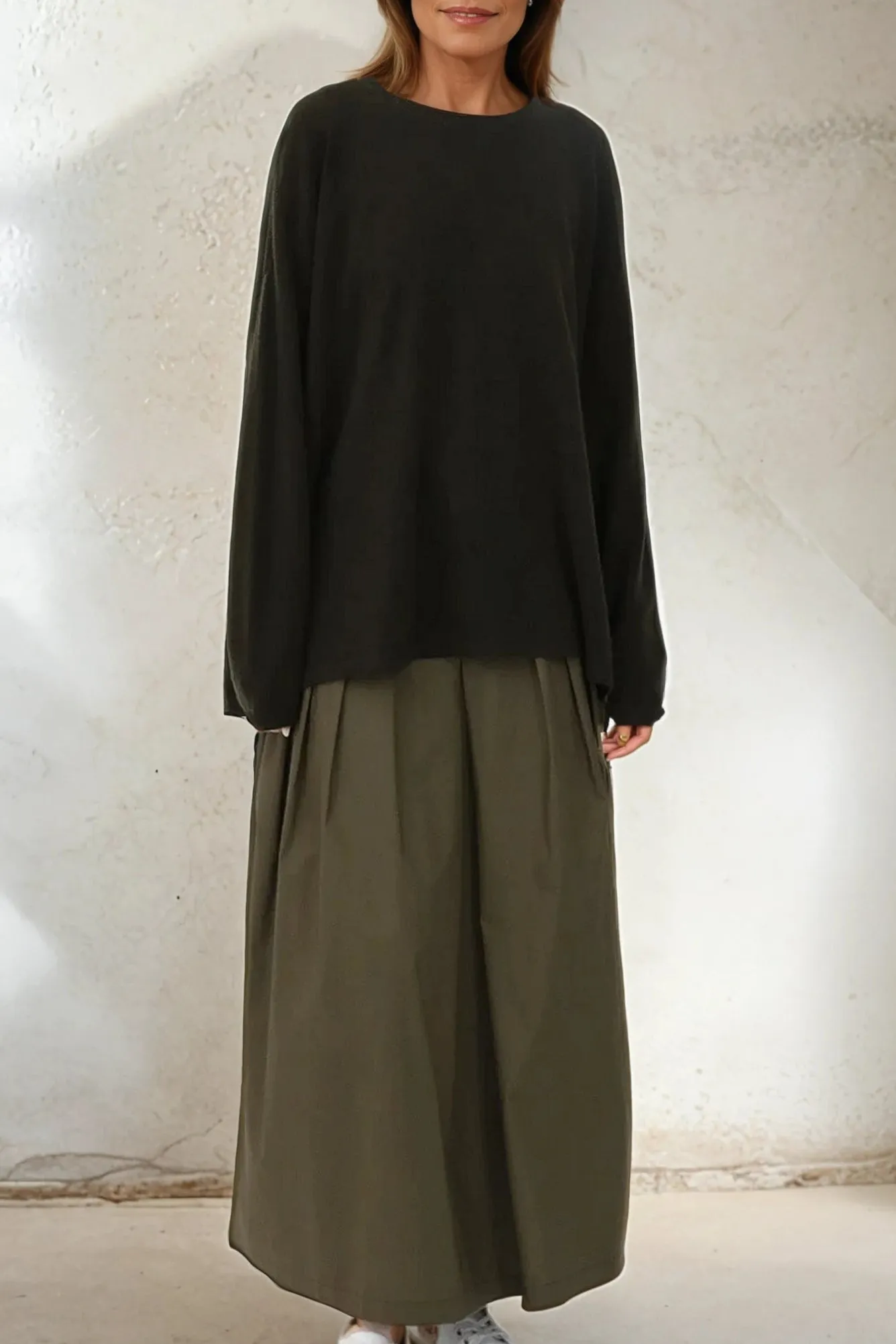 MARLOW OVERSIZED BOXY CREW IN CASHMERE BLEND