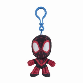Marvel Spidey & His Amazing Friends Clip Plush Miles Morales: Spider-Man