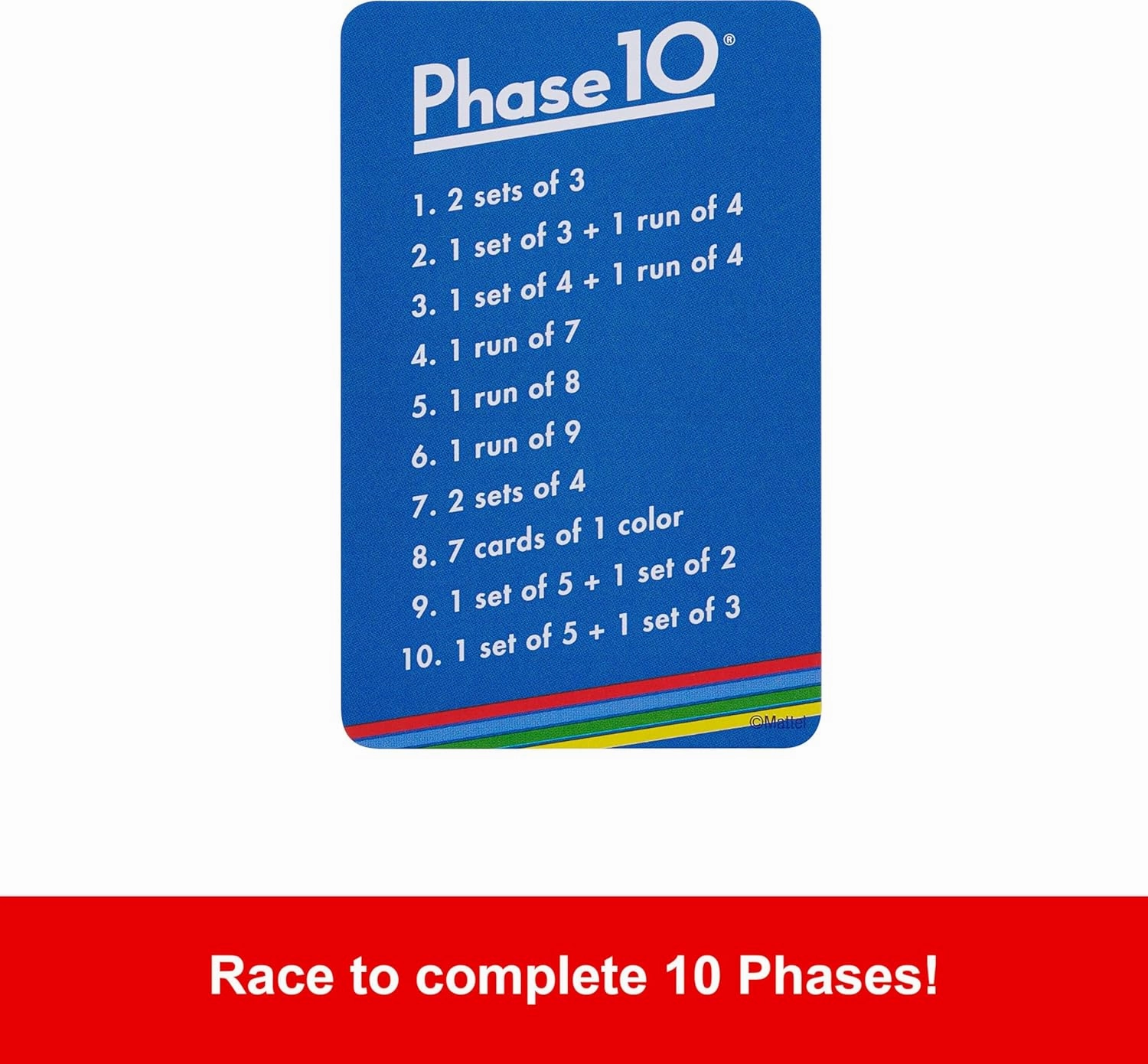 Mattel Games Uno Phase 10 Family & Friends Card Game for Ages 7 