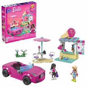 MEGA Construx Barbie The Movie Convertible & Ice Cream Stand Building Set