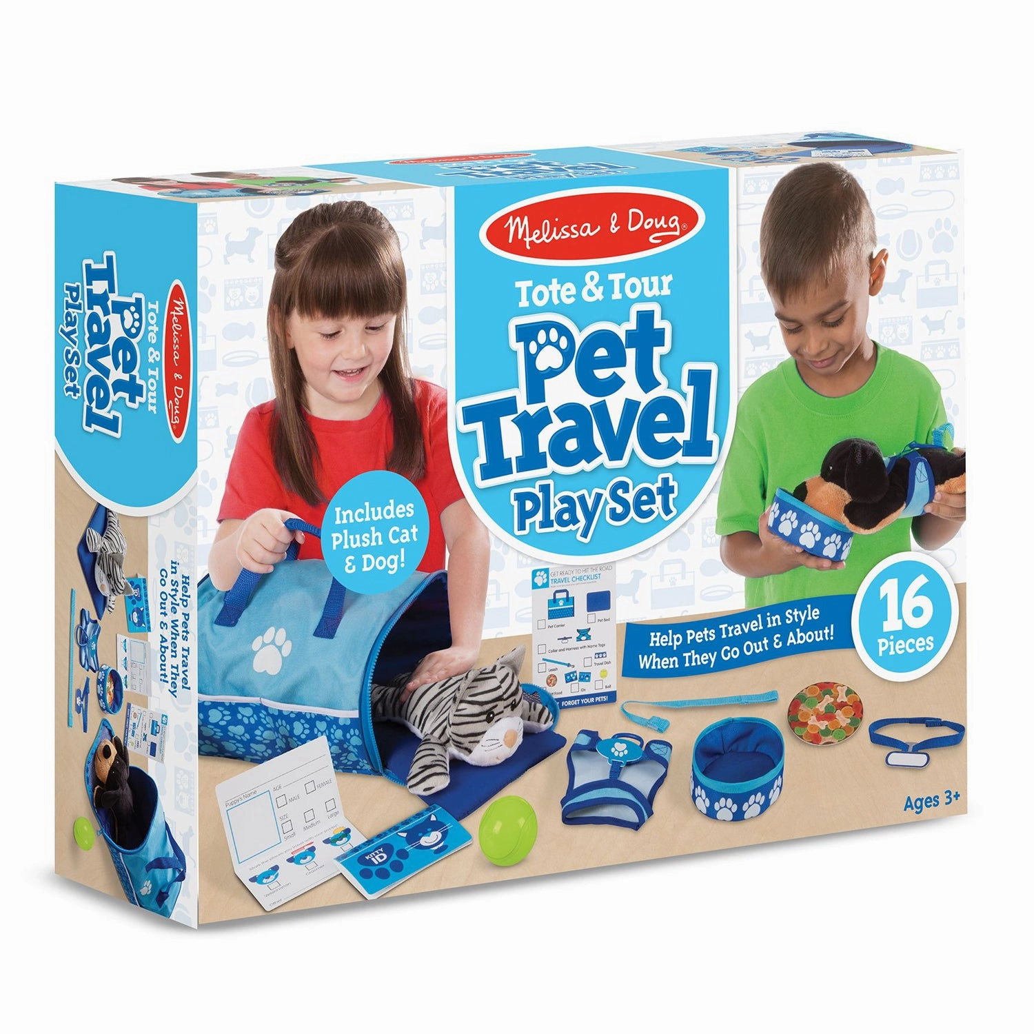 Melissa & Doug Tote & Tour Pet Travel Play Set