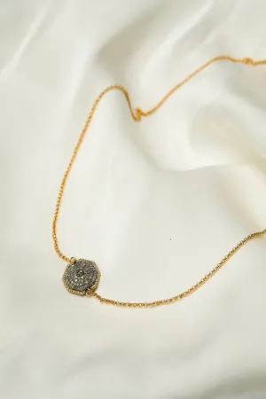 MIA DIAMOND HEX BEAD NECKLACE