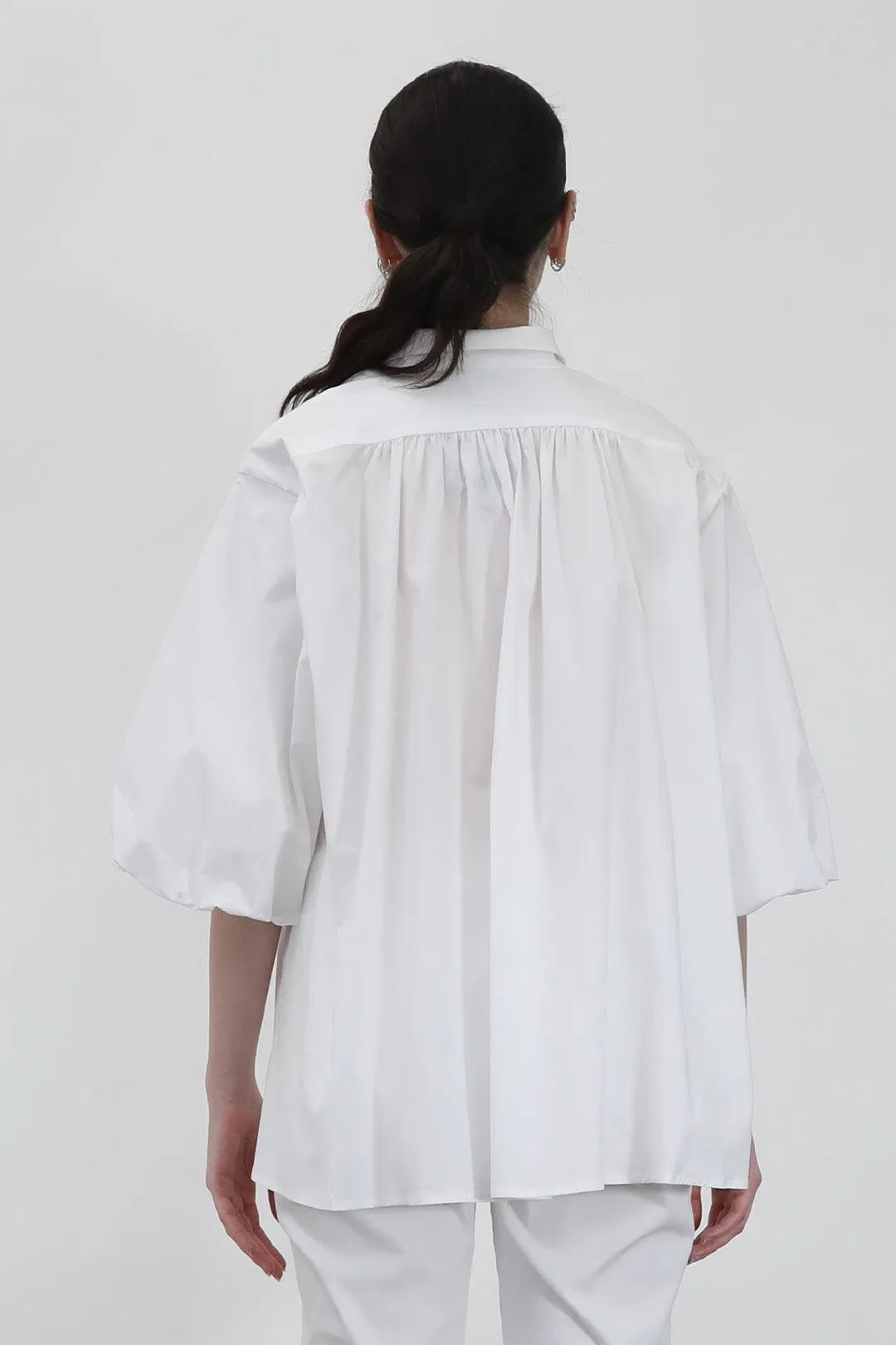 MIA SHIRT IN ITALIAN COTTON WHITE
