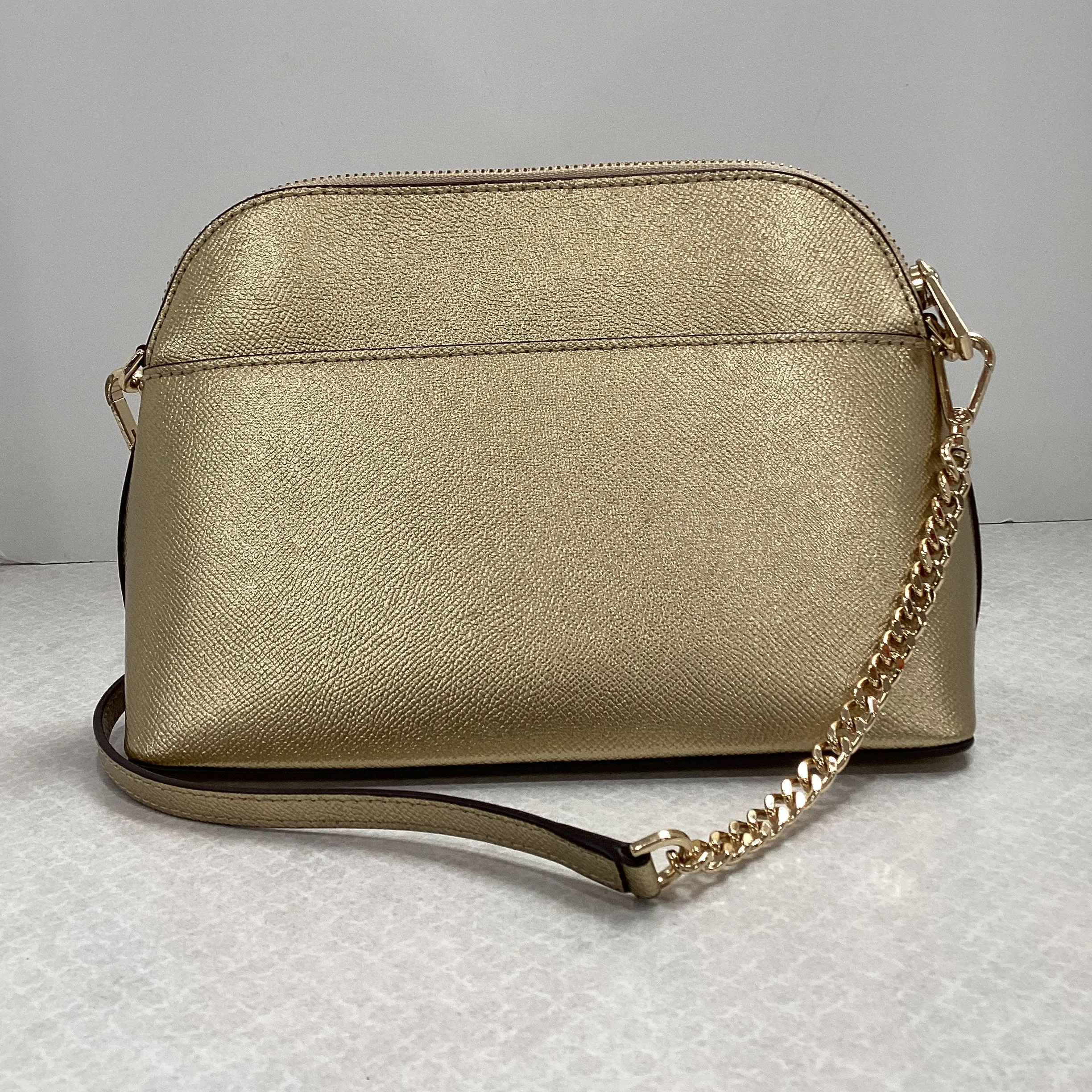 Michael Kors Bags Crossbody Designer By Michael Kors In Gold, Size:Small