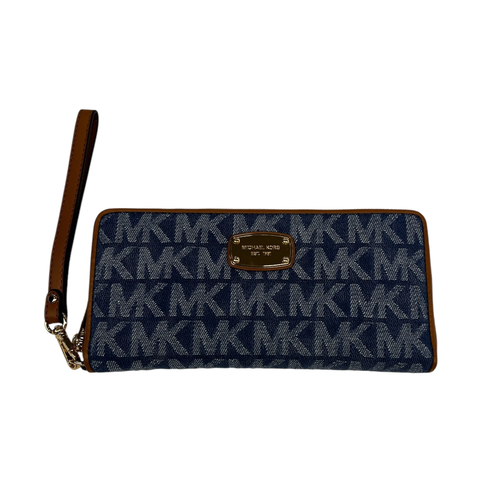 Michael Kors Bags Wristlet Designer By Michael Kors In Blue, Size:Large
