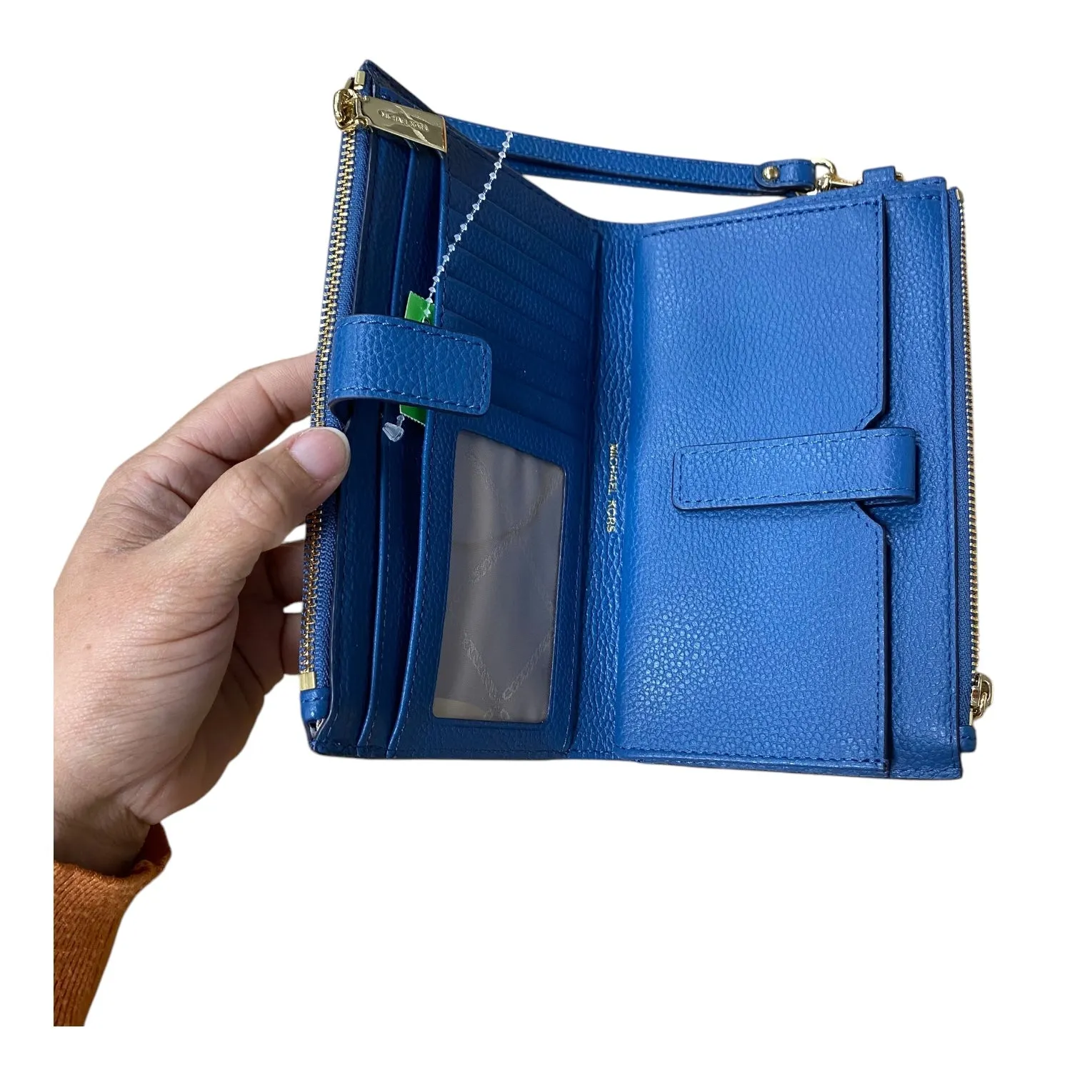 Michael Kors Bags Wristlet Designer By Michael Kors In Blue, Size:Medium