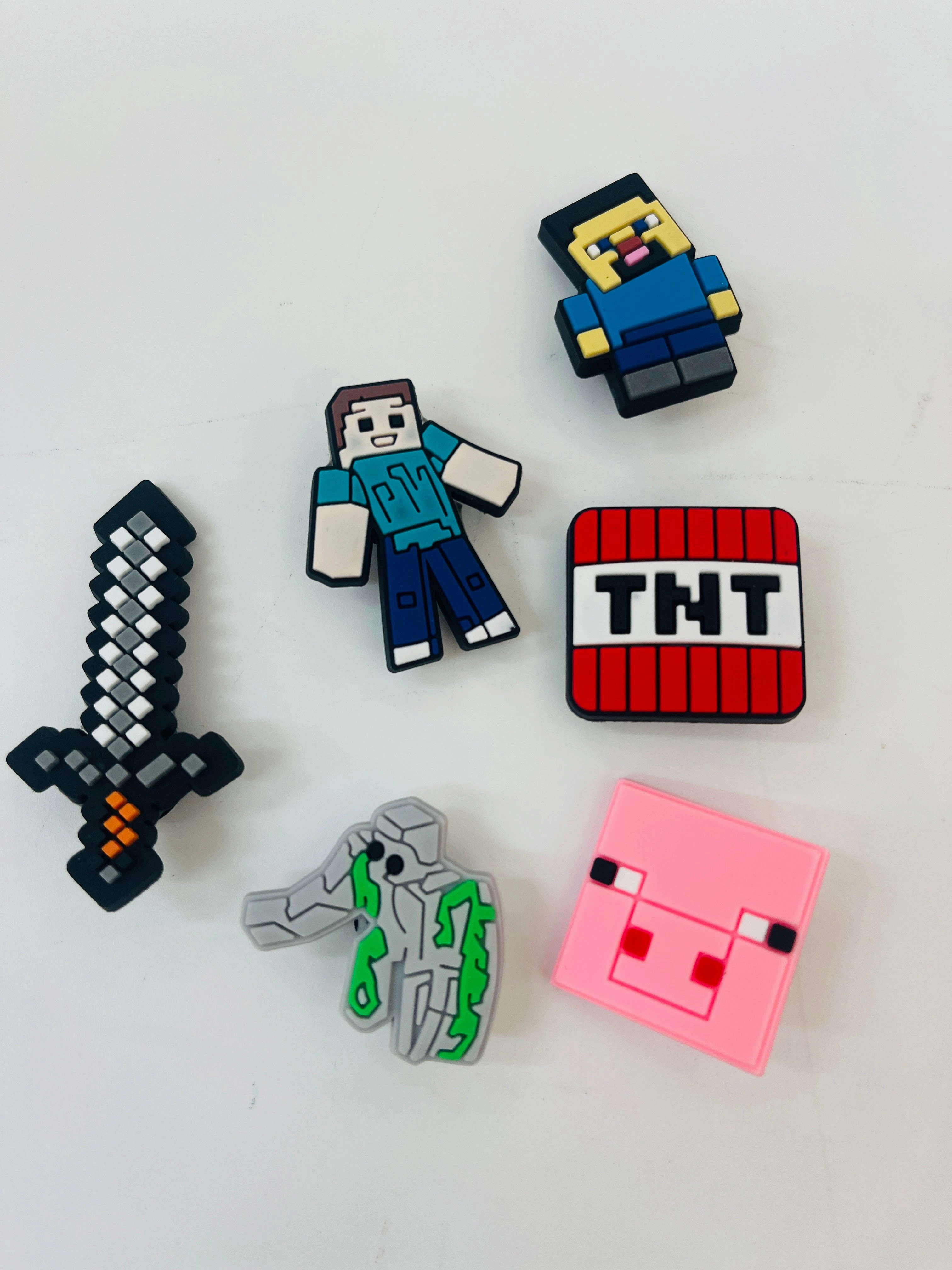 Minecraft shoe Charms 6 pieces