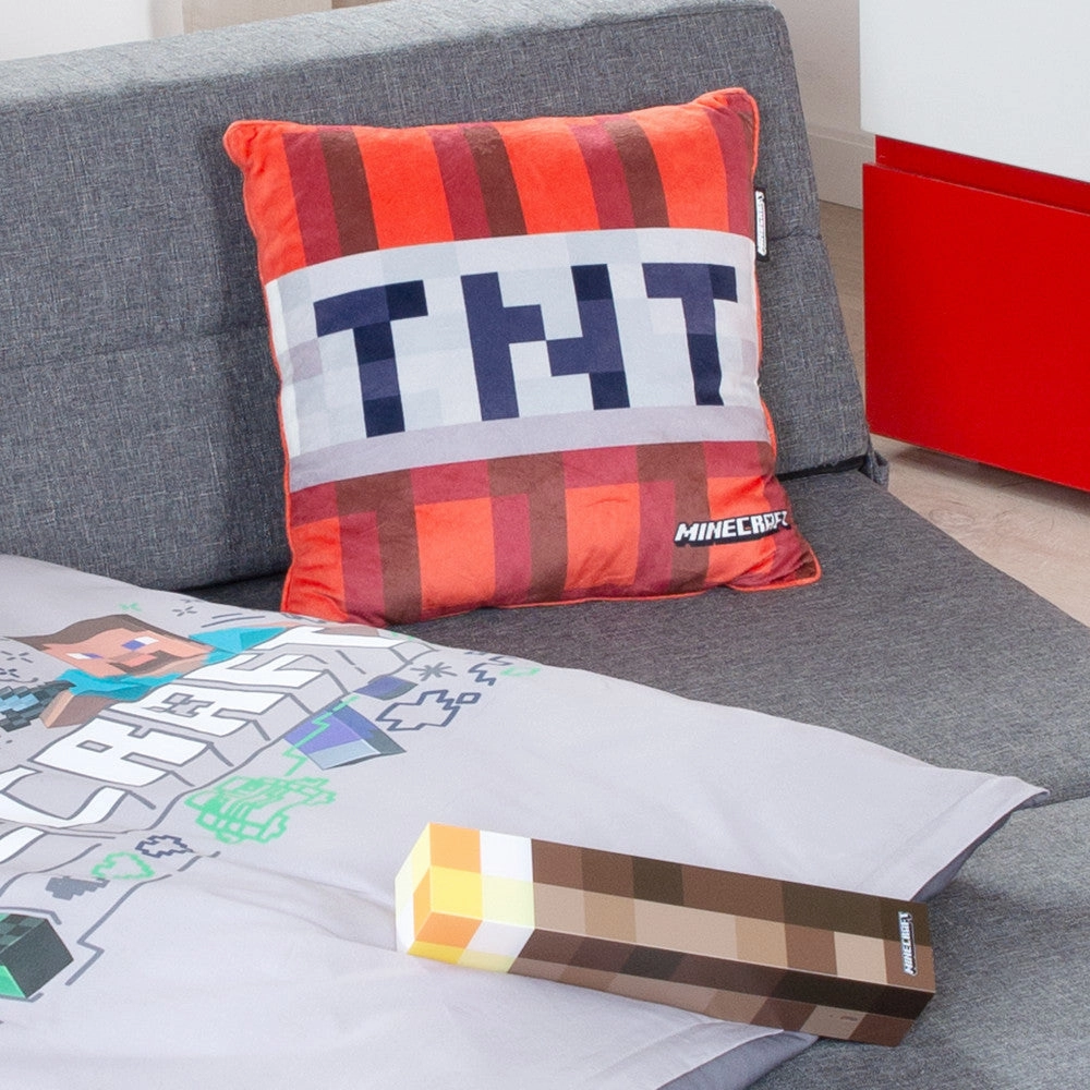 Minecraft TNT Decorative Throw Pillow - Explosive Red, 14.96"