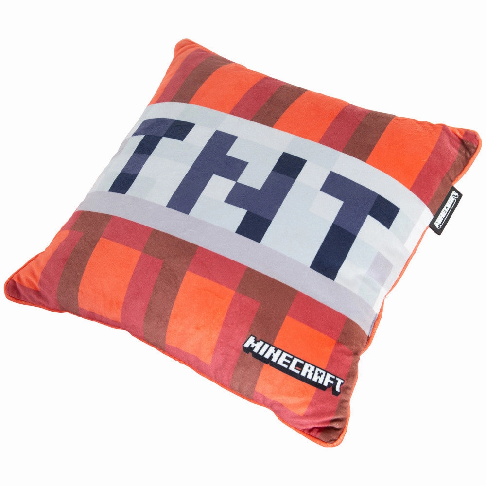 Minecraft TNT Decorative Throw Pillow - Explosive Red, 14.96"