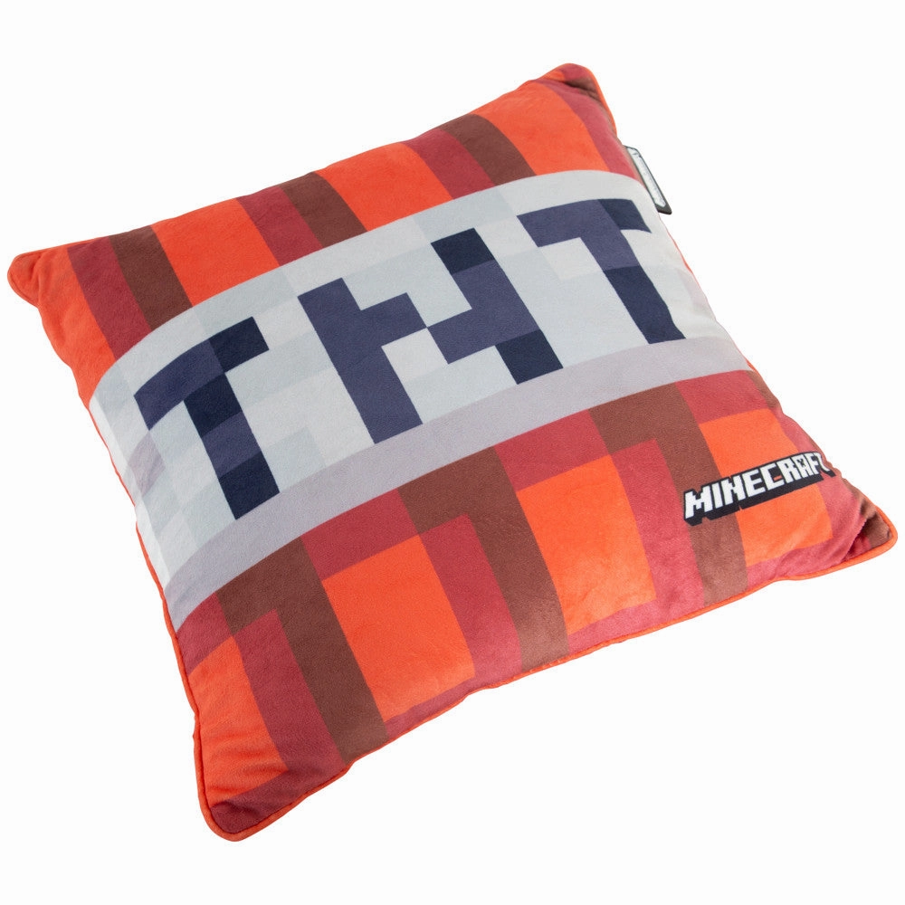 Minecraft TNT Decorative Throw Pillow - Explosive Red, 14.96"