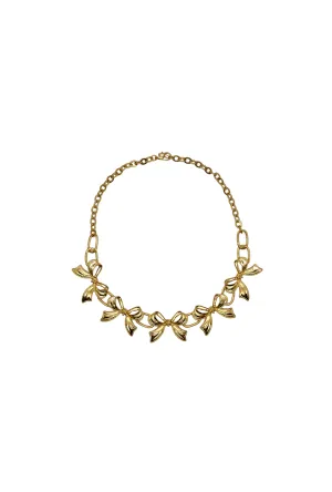 Mini Bows Gold Necklace - Gold