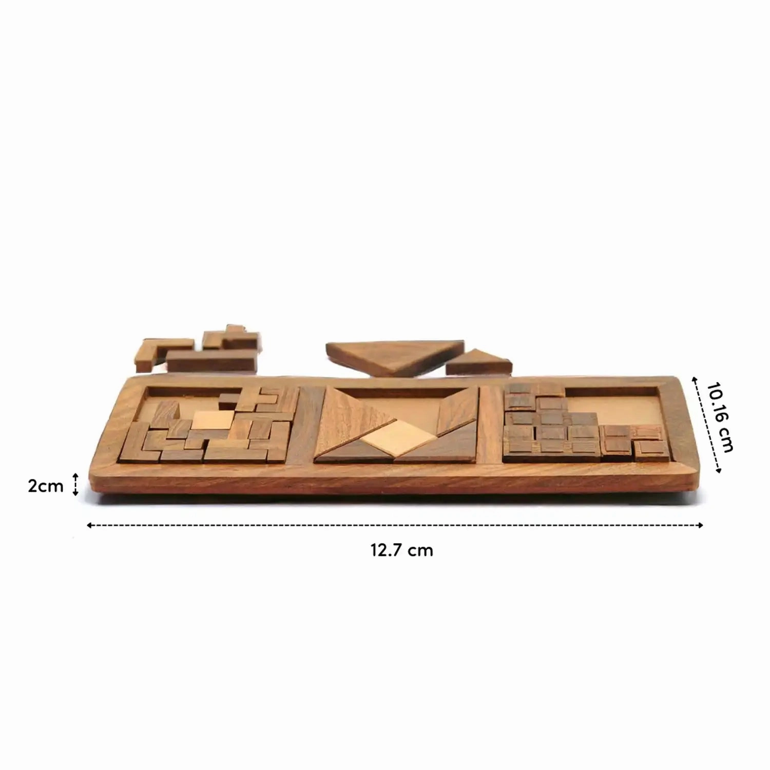 Mittimate 3-in-1 Wooden Puzzle Tray  Brain-Boosting Jigsaw Challenge for Kids (6 ) | Fun & Engaging Activity Set