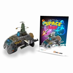 Mittimate 3D Space Ship Model Construction Book  DIY Paper Craft for Kids (8-12 Years) | Fun & Creative Learning Activity