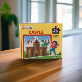 Mittimate Castle Jigsaw Puzzle  36-Piece Cardboard Puzzle for Kids (Ages 4-6) | Fun, Learning & Perfect Birthday Gift