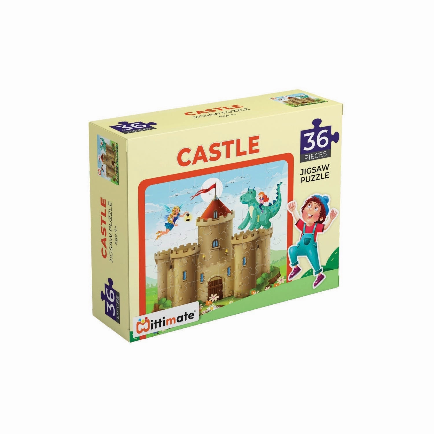 Mittimate Castle Jigsaw Puzzle  36-Piece Cardboard Puzzle for Kids (Ages 4-6) | Fun, Learning & Perfect Birthday Gift