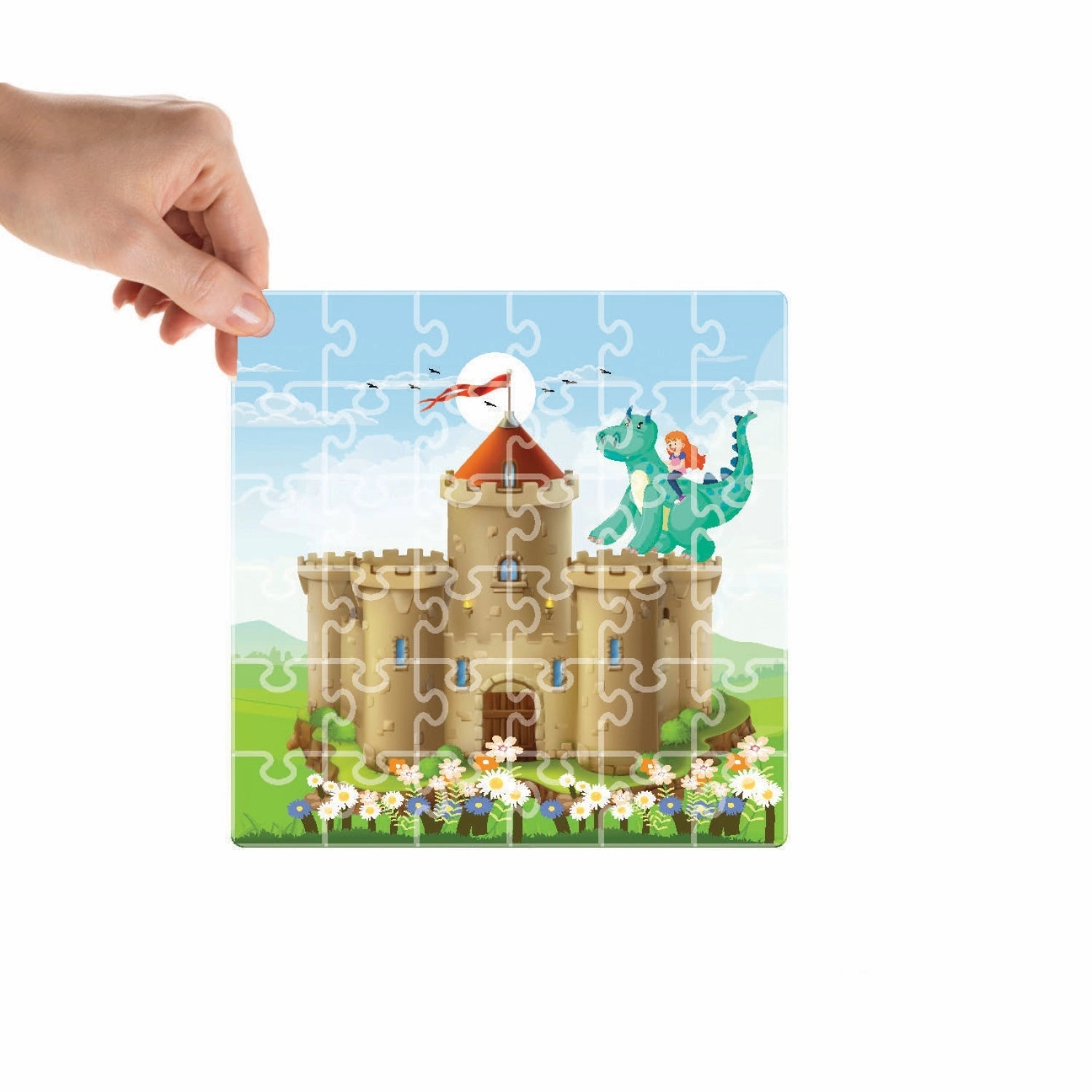 Mittimate Castle Jigsaw Puzzle  36-Piece Cardboard Puzzle for Kids (Ages 4-6) | Fun, Learning & Perfect Birthday Gift