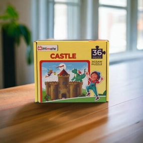 Mittimate Castle Jigsaw Puzzle  36-Piece Cardboard Puzzle for Kids (Ages 4-6) | Fun, Learning & Perfect Birthday Gift