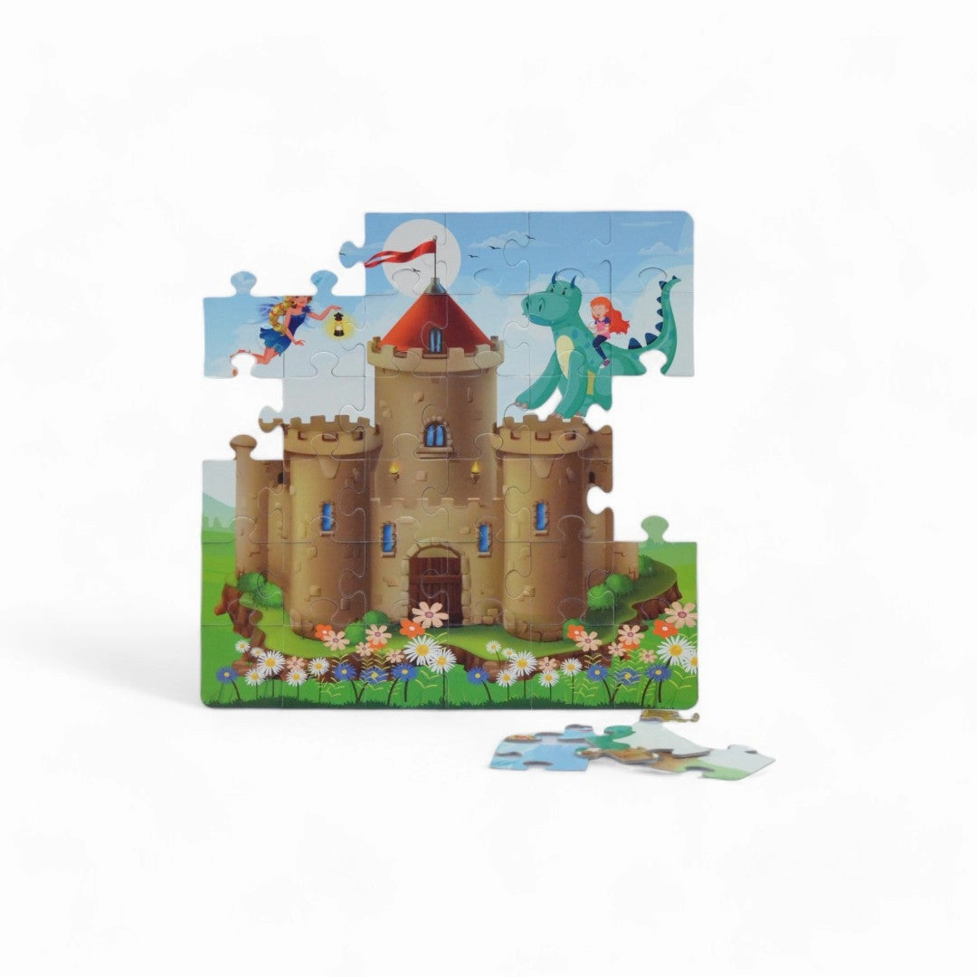 Mittimate Castle Jigsaw Puzzle  36-Piece Cardboard Puzzle for Kids (Ages 4-6) | Fun, Learning & Perfect Birthday Gift