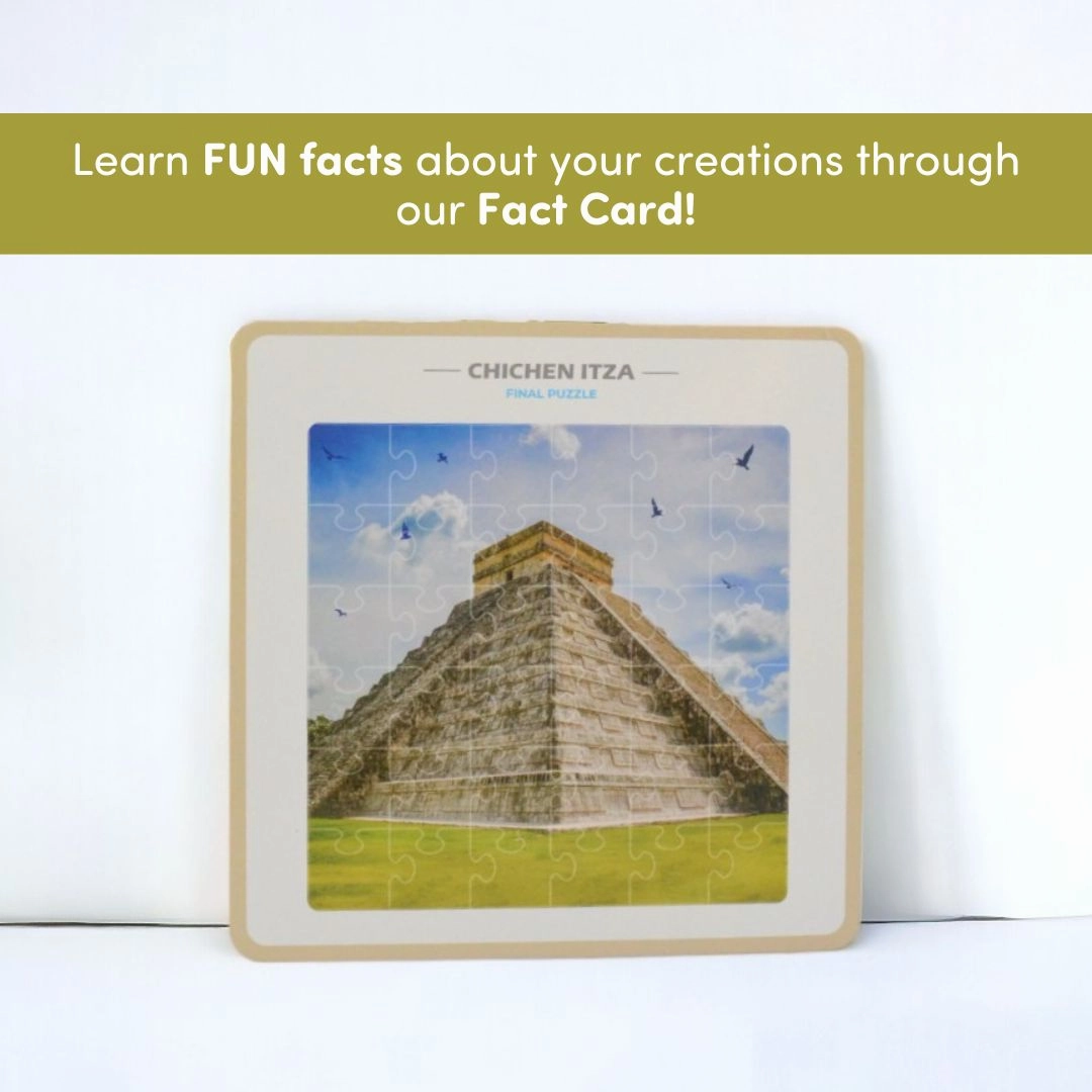 Mittimate Chichen Itza Jigsaw Puzzle  36-Piece Cardboard Puzzle for Kids (Ages 4-6) | Fun, Learning & Perfect Birthday Gift