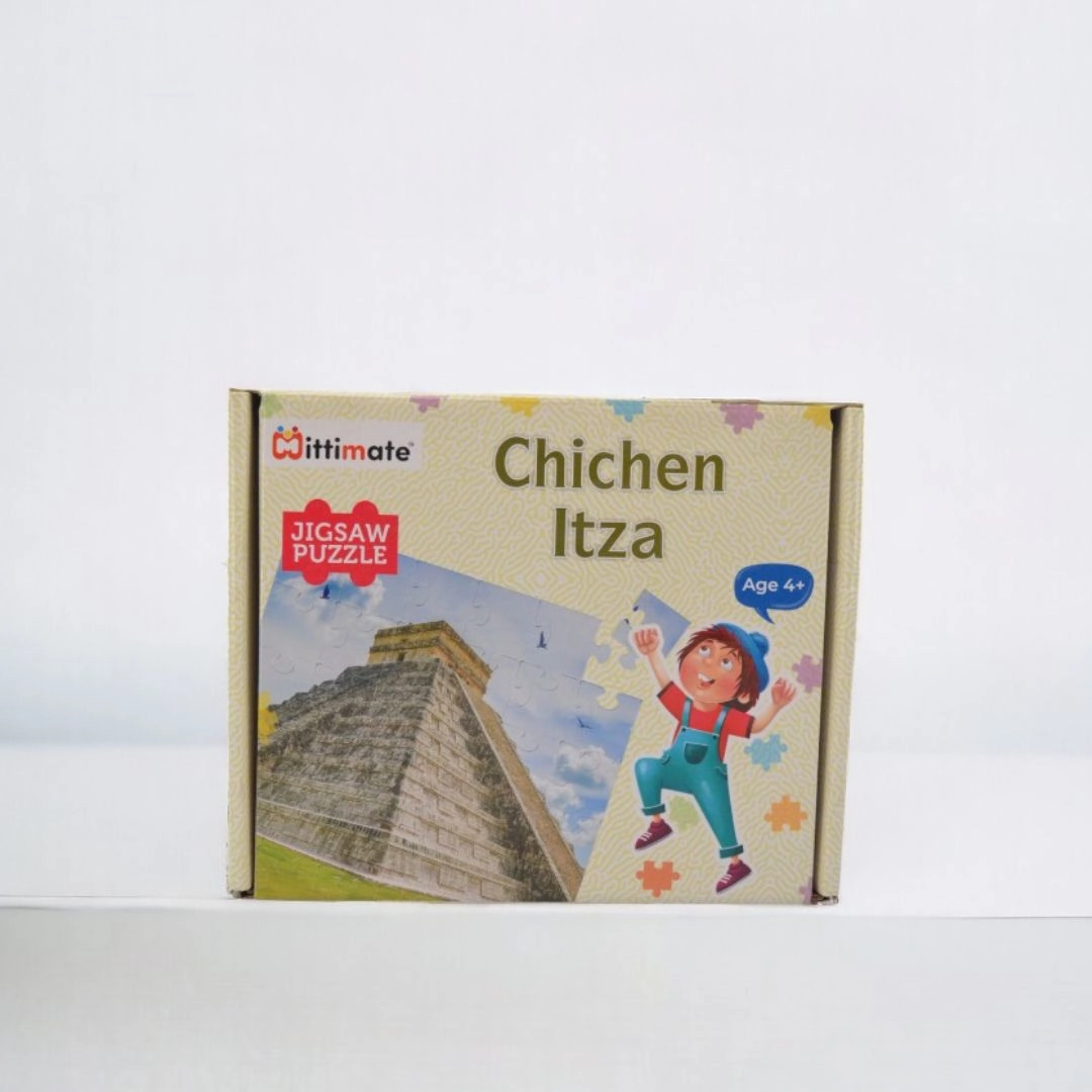 Mittimate Chichen Itza Jigsaw Puzzle  36-Piece Cardboard Puzzle for Kids (Ages 4-6) | Fun, Learning & Perfect Birthday Gift