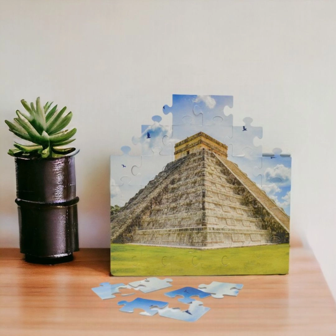 Mittimate Chichen Itza Jigsaw Puzzle  36-Piece Cardboard Puzzle for Kids (Ages 4-6) | Fun, Learning & Perfect Birthday Gift