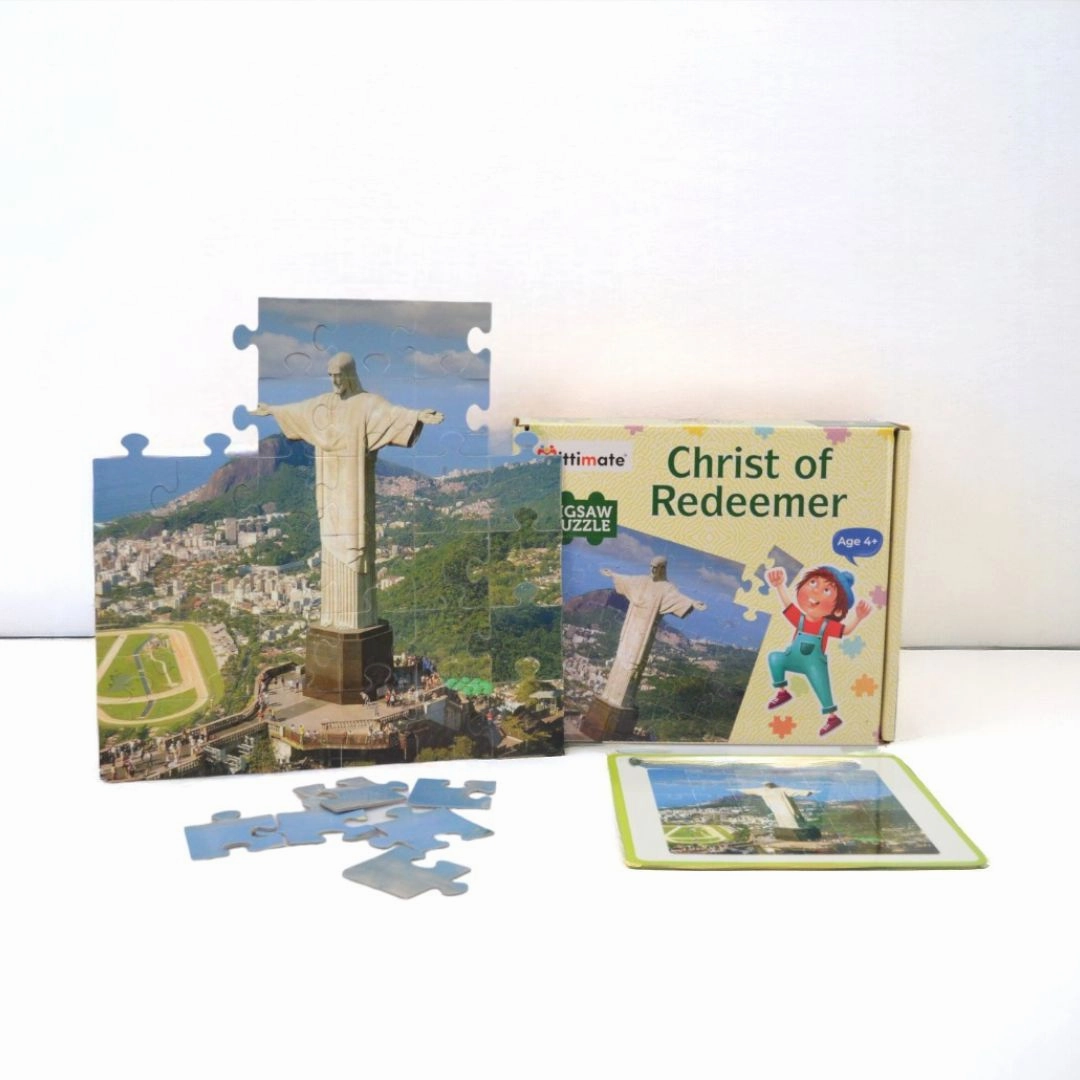 Mittimate Christ The Reedmer Jigsaw Puzzle  36-Piece Cardboard Puzzle for Kids (Ages 4-6) | Fun, Learning & Perfect Birthday Gift