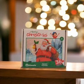 Mittimate Christmas Jigsaw Puzzle  36-Piece Cardboard Puzzle for Kids (Ages 4-6) | Fun, Learning & Perfect Birthday Gift